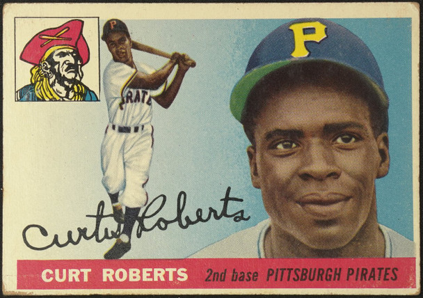 1955 Topps Curt Roberts #107 Pittsburgh Pirates Fair front of card