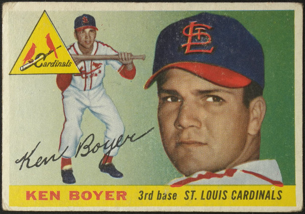 1955 Topps Ken Boyer #125 St. Louis Cardinals RC Fair Example C front of card
