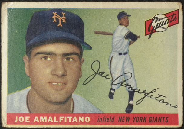 1955 Topps Joey Amalfitano #144 New York Giants Fair Example B front of card