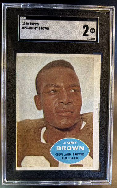 1960 Topps Jim Brown #23 HOF SGC 2 front of card