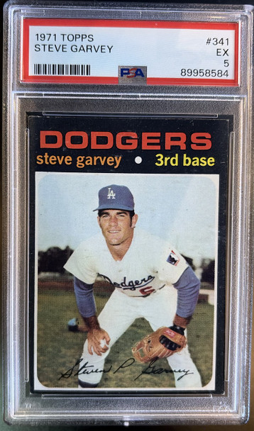 1971 Topps Steve Garvey #341 RC PSA 5 front of card