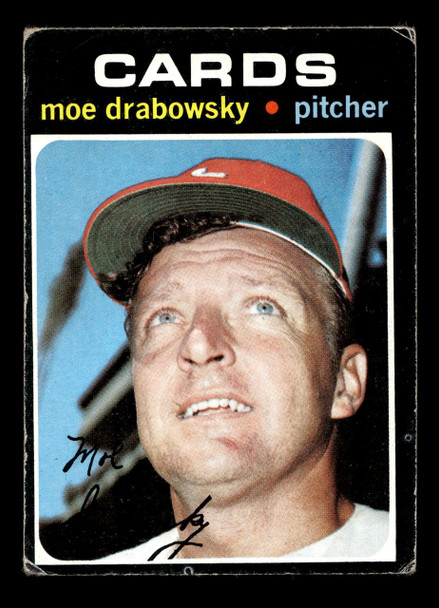 1971 Topps Moe Drabowsky #685 St. Louis Cardinals High Number Good front of card