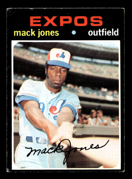 1971 Topps Mack Jones #142 Montreal Expos VG front of card