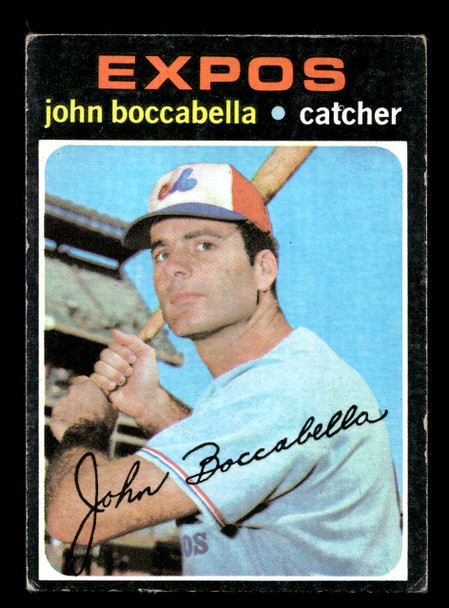 1971 Topps John Boccabella #452 Montreal Expos Good front of card