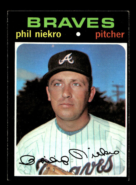 1971 Topps Phil Niekro #30 Atlanta Braves HOF Good front of card