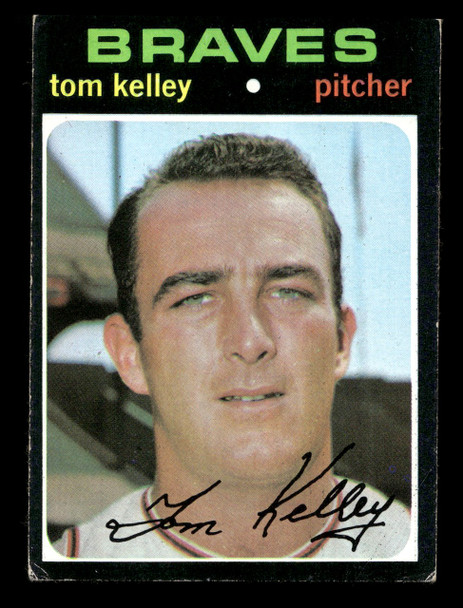 1971 Topps Tom Kelley #463 Atlanta Braves Good front of card