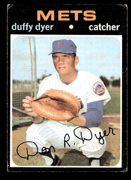 1971 Topps Duffy Dyer #136 New York Mets Good front of card