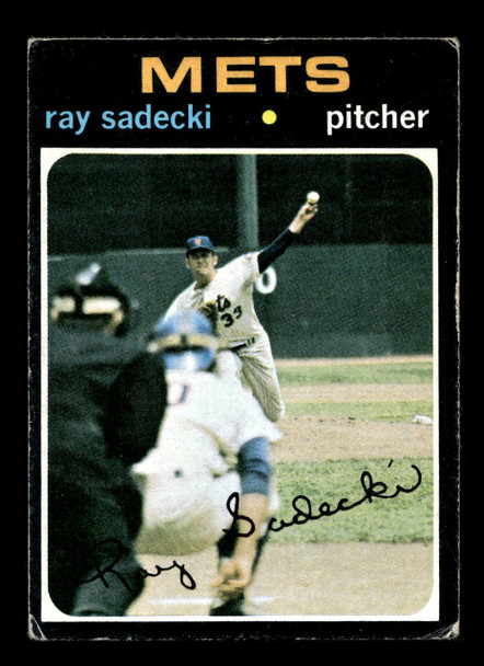 1971 Topps Ray Sadecki #406 New York Mets Good front of card