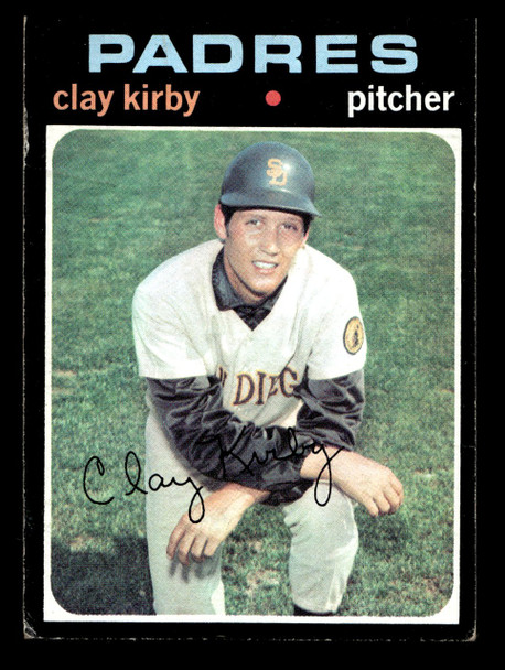 1971 Topps Clay Kirby #333 San Diego Padres VG front of card