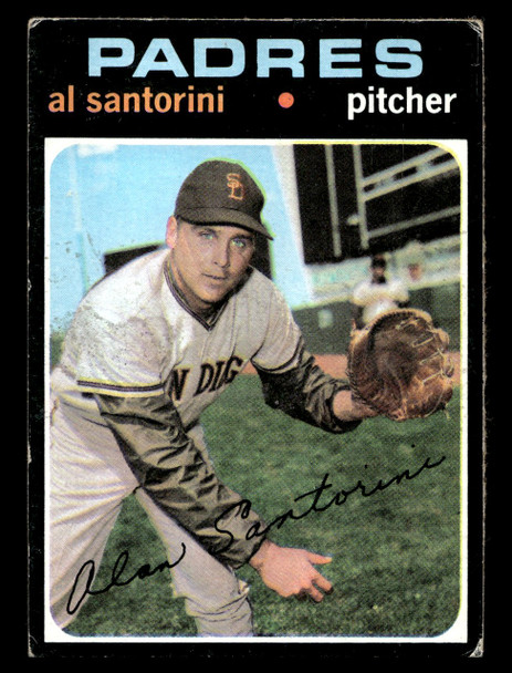 1971 Topps Al Santorini #467 San Diego Padres VG front of card