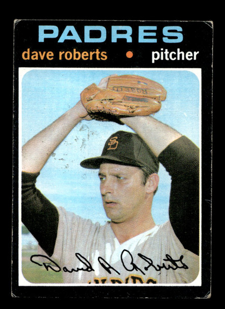 1971 Topps Dave Roberts #448 San Diego Padres VG front of card