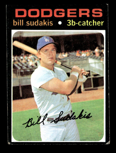 1971 Topps Bill Sudakis #253 Los Angeles Dodgers Good front of card