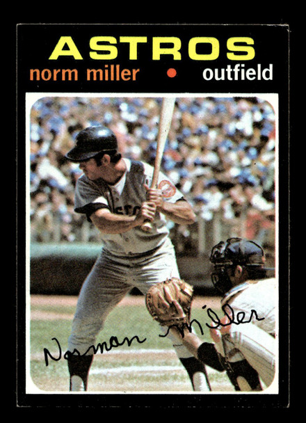 1971 Topps Norm Miller #18 Houston Astros VG front of card