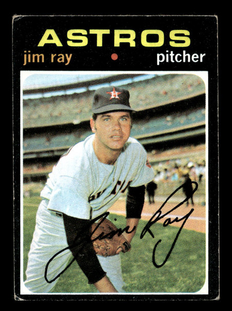 1971 Topps Jim Ray #242 Houston Astros Low Grade - Creases front of card
