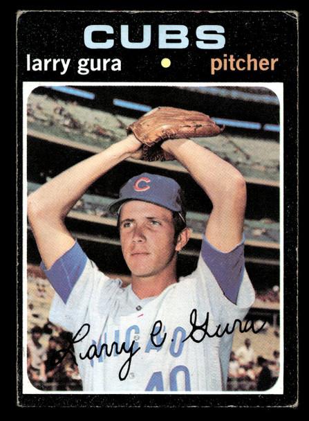 1971 Topps Larry Gura #203 Chicago Cubs RC Good front of card