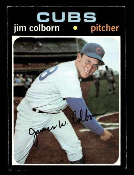 1971 Topps Jim Colborn #38 Chicago Cubs RC Good front of card