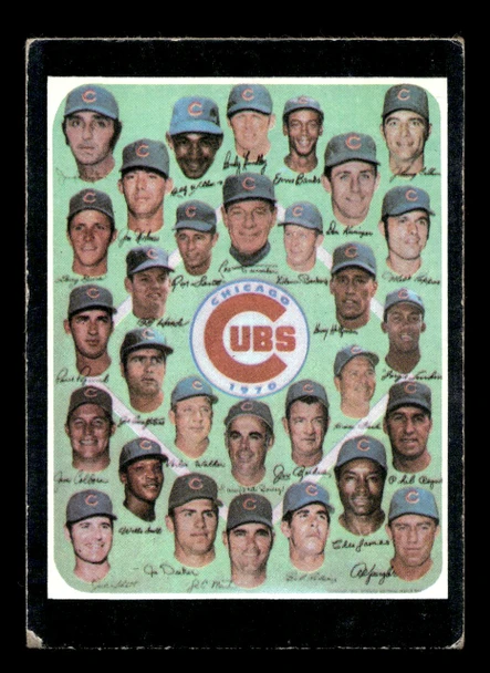 1971 Topps Chicago Cubs #502 Team Card Good front of card