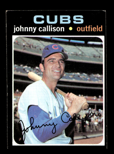 1971 Topps Johnny Callison #12 Chicago Cubs Good front of card