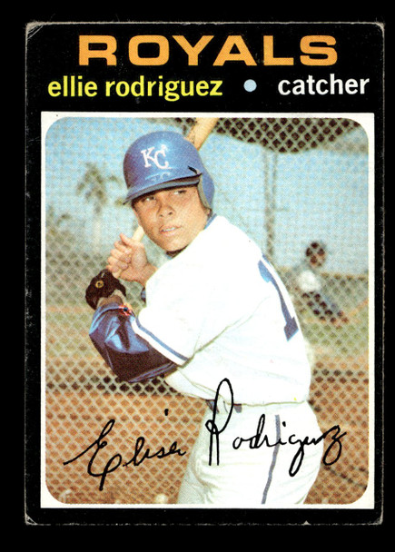 1971 Topps Ellie Rodriguez #344 Kansas City Royals VG front of card