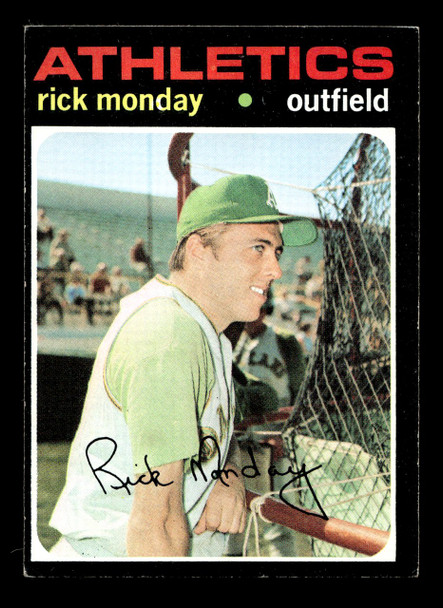 1971 Topps Rick Monday #135 Oakland Athletics VG front of card