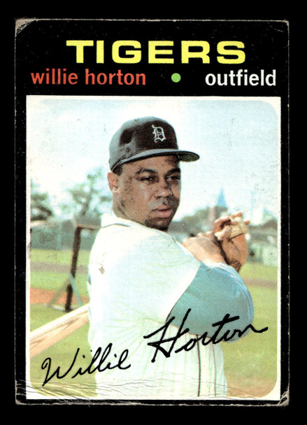 1971 Topps Willie Horton #120 Detroit Tigers Low Grade - Creases front of card