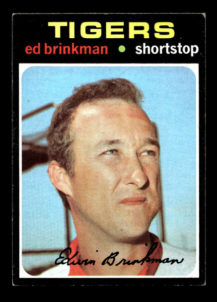 1971 Topps Ed Brinkman #389 Detroit Tigers VG front of card