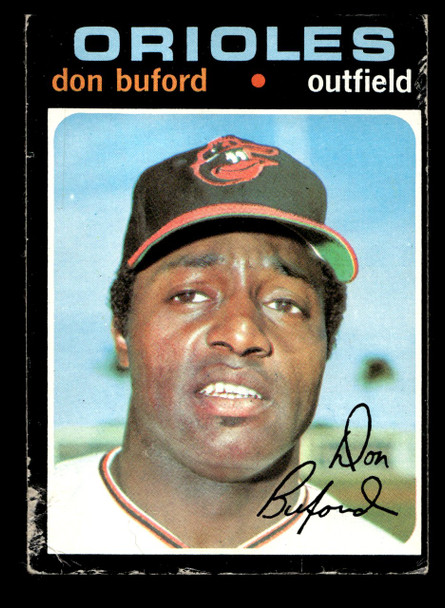 1971 Topps Don Buford #29 Baltimore Orioles Low Grade - Creases front of card
