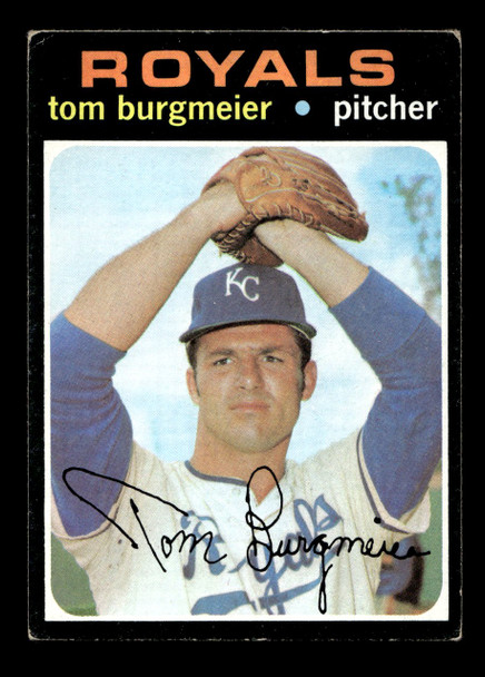 1971 Topps Tom Burgmeier #431 Kansas City Royals VG front of card