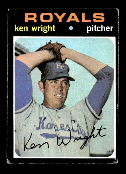 1971 Topps Ken Wright #504 Kansas City Royals VG front of card
