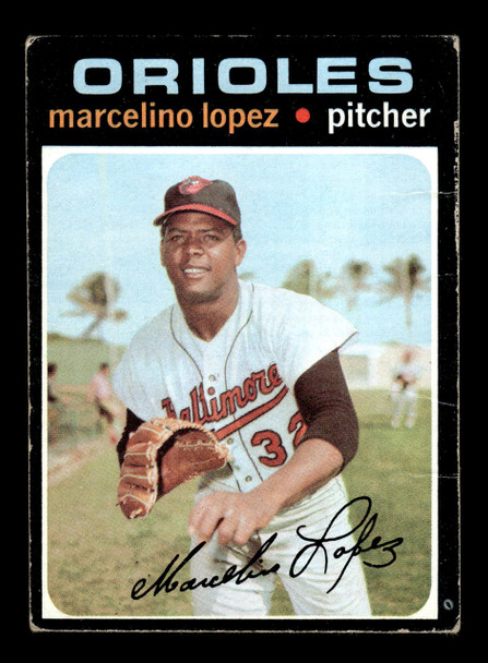 1971 Topps Marcelino Lopez #137 Baltimore Orioles VG front of card