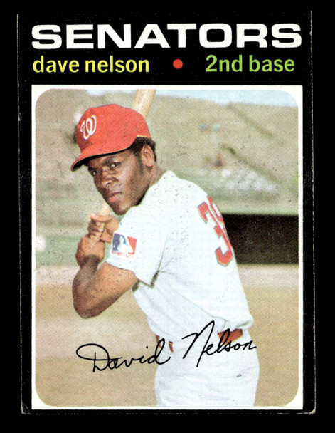 1971 Topps Dave Nelson #241 Washington Senators VG front of card