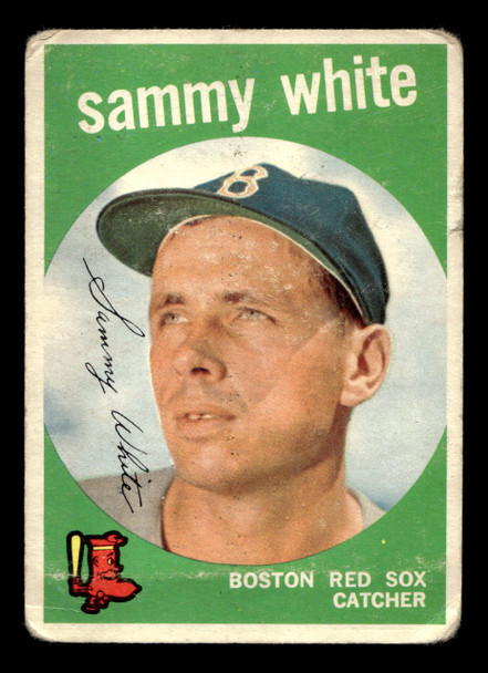 1959 Topps Sammy White #486 Boston Red Sox Low Grade - Creases front of card