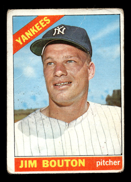 1966 Topps Jim Bouton #276 New York Yankees Low Grade - Creases front of card