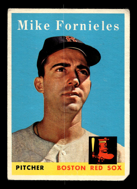 1958 Topps Mike Fornieles #361 Boston Red Sox Low Grade - Creases front of card
