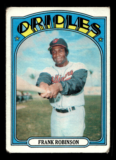 1972 Topps Frank Robinson #100 Baltimore Orioles HOF VG front of card
