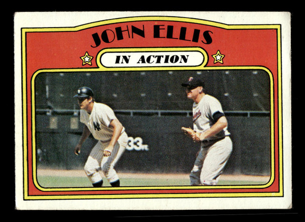 1972 Topps John Ellis #48 In Action VG front of card