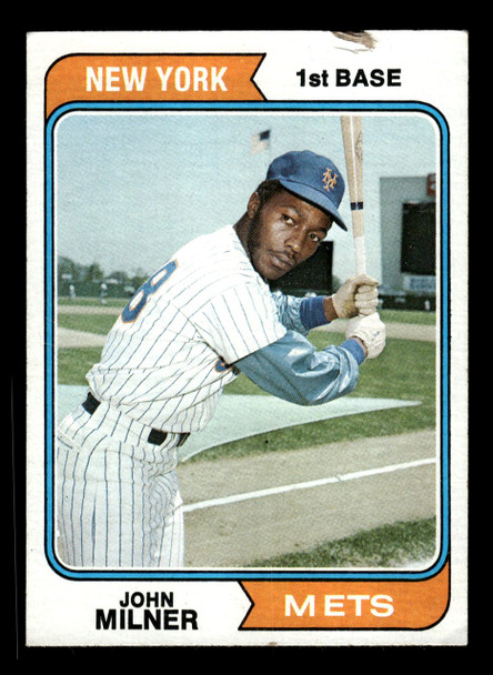 1974 Topps John Milner #234 New York Mets VG front of card