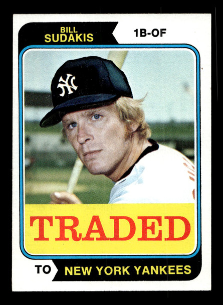 1974 Topps Traded Bill Sudakis #63T New York Yankees VG front of card