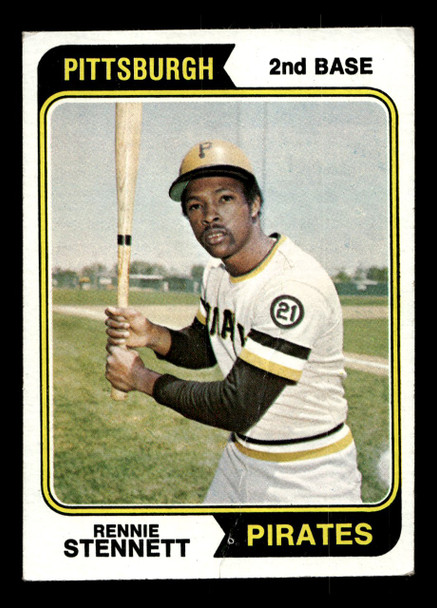 1974 Topps Rennie Stennett #426 Pittsburgh Pirates Low Grade - Creases front of card