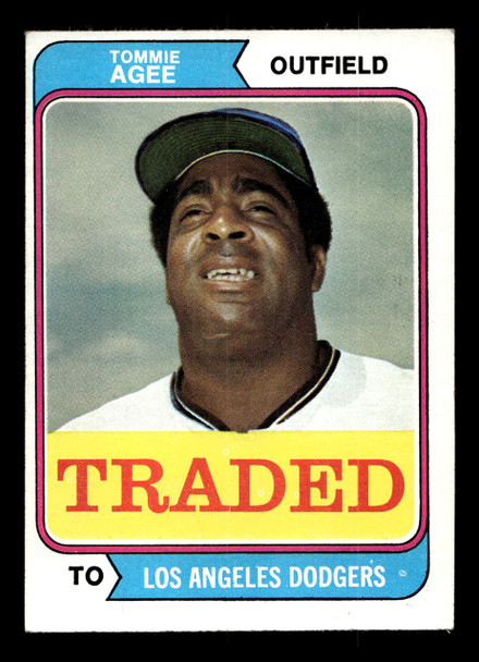 1974 Topps Traded Tommie Agee #630T Los Angeles Dodgers VG — Example A front of card