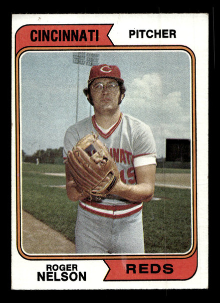 1974 Topps Roger Nelson #491 Cincinnati Reds VG front of card