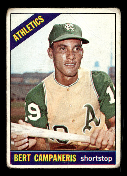 1966 Topps Bert Campaneris #175 K. C. Athletics VG front of card