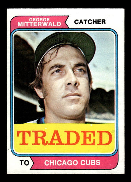 1974 Topps Traded George Mitterwald #249T Chicago Cubs VG front of card