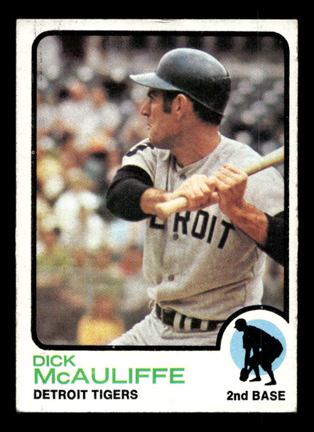 1973 Topps Dick McAuliffe #349 Detroit Tigers VG front of card