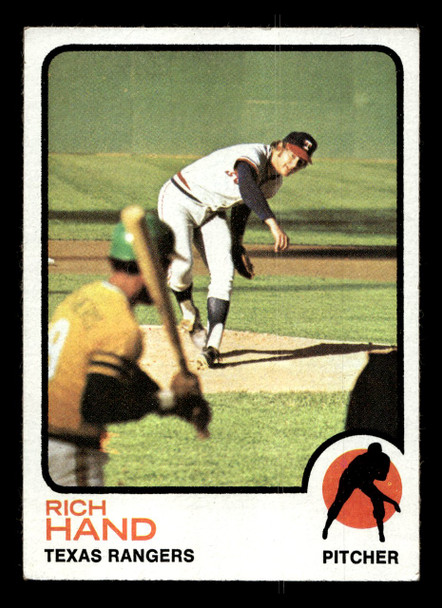 1973 Topps Rich Hand #398 Texas Rangers Low Grade - Creases front of card