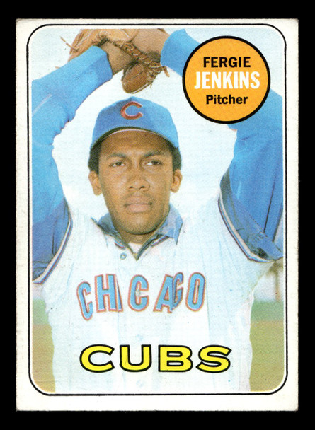 1969 Topps Fergie Jenkins #640 Chicago Cubs HOF High Number VG-EX front of card