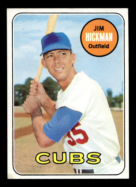 1969 Topps Jim Hickman #63 Chicago Cubs VG-EX front of card