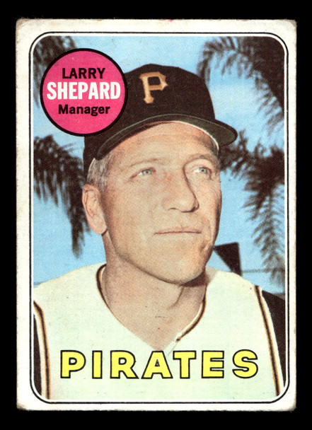1969 Topps Larry Shepard #384 Pittsburgh Pirates VG front of card