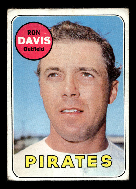 1969 Topps Ron Davis #553 Pittsburgh Pirates VG-EX front of card