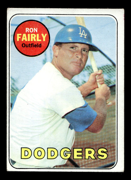 1969 Topps Ron Fairly #122 Los Angeles Dodgers VG-EX front of card
